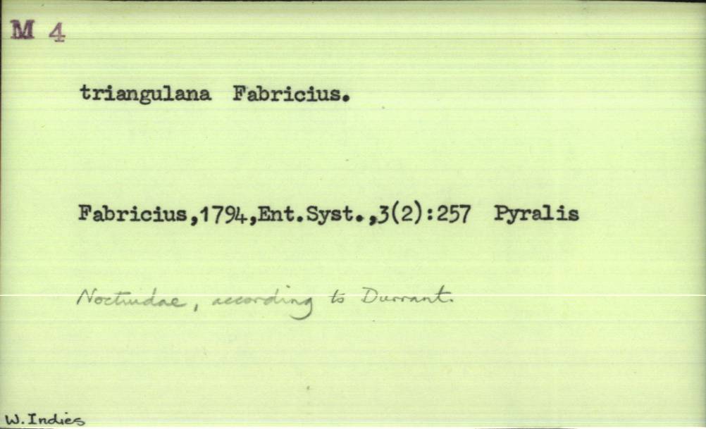 front of card